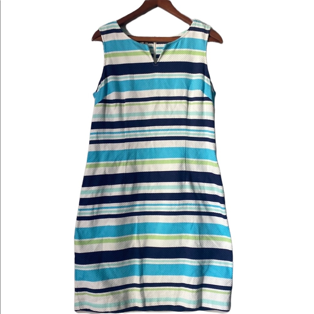 Talbots Striped Sleeveless Dress